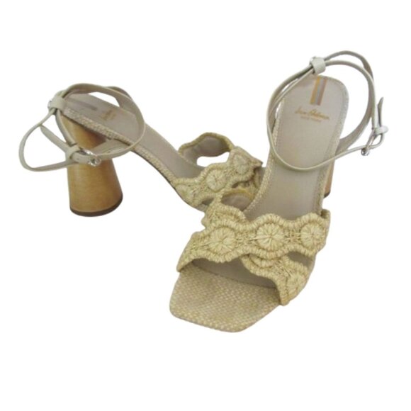 Sam Edelman Kacie Ankle Strap Sandals w Wood Block Heel Size 9M - Picture 1 of 6